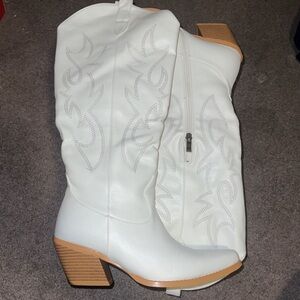 Faux leather women’s boots